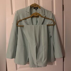 Express Mint Green Women's Blazer and Pants Set